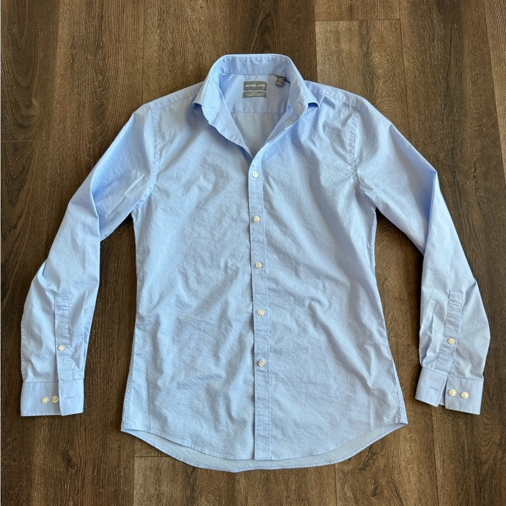 Michael Kors Sky Blue Dress Shirt, men’s size medium
